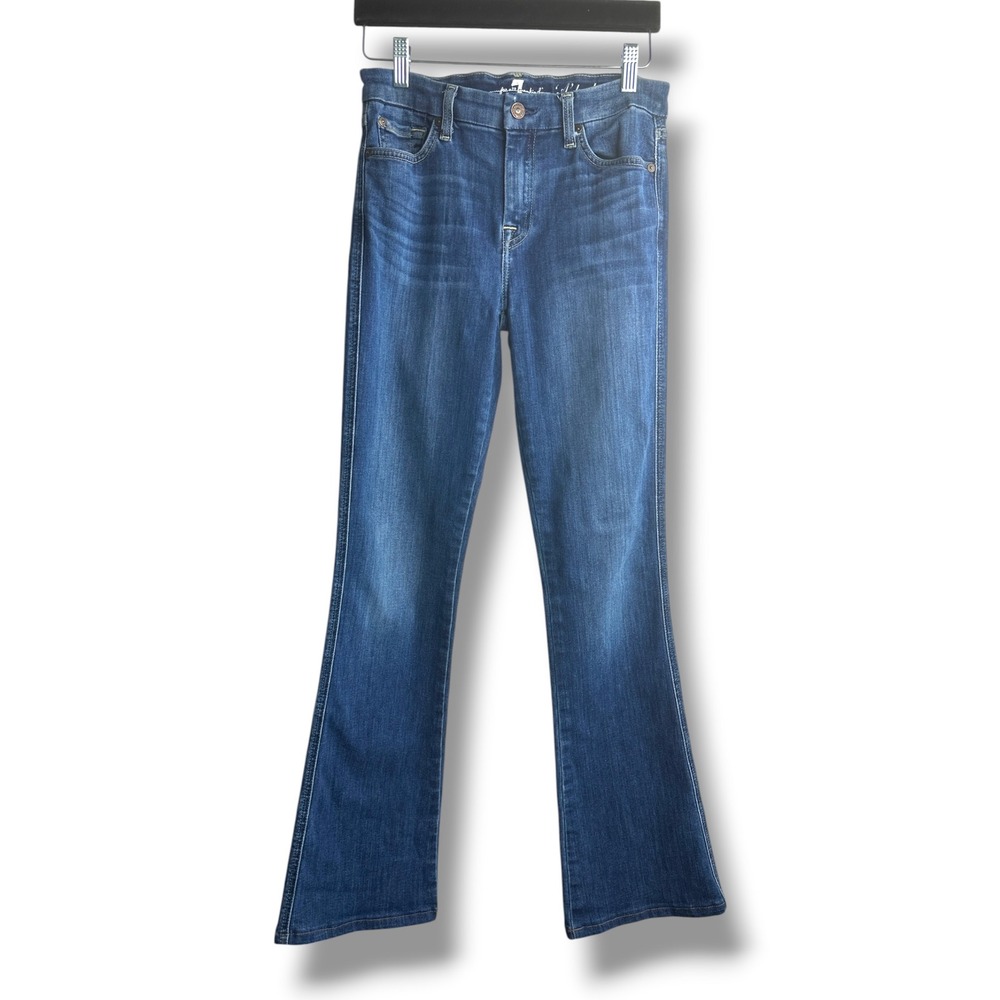 7 For All Mankind A Pocket Jeans Women 28 Dark Wash Bootcut Stretch Denim